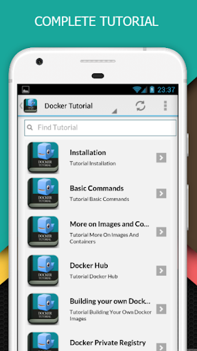 Docker Tutorial Free - Image screenshot of android app