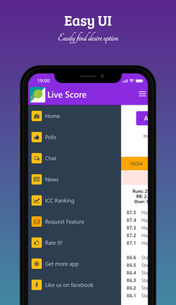 Live Cricket - عکس برنامه موبایلی اندروید