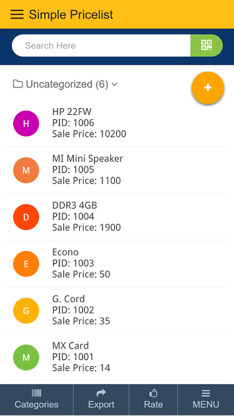 Simple Pricelist - عکس برنامه موبایلی اندروید