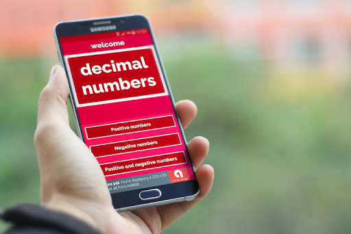 Compare decimal numbers: Math - Image screenshot of android app