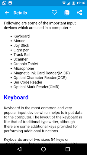 Learn Computer Basic, Coding - Image screenshot of android app