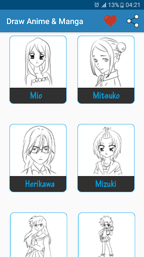 Draw Anime & Manga - عکس برنامه موبایلی اندروید