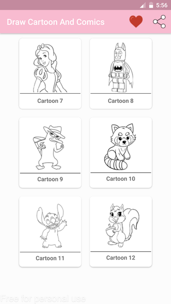 How To Draw Cartoon & Comics - Image screenshot of android app