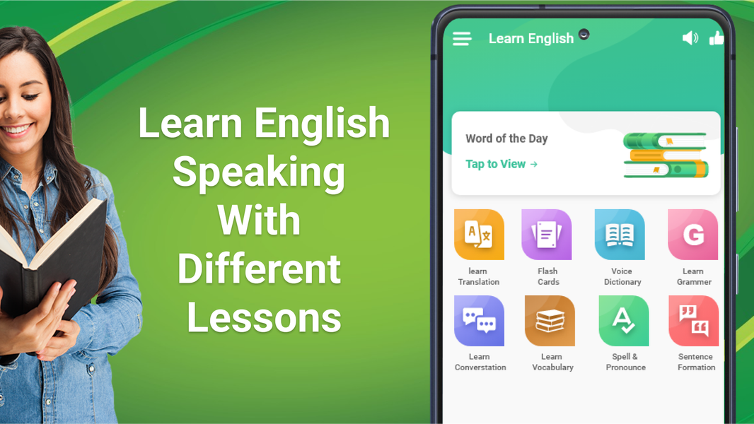 Learn English Speaking - عکس برنامه موبایلی اندروید