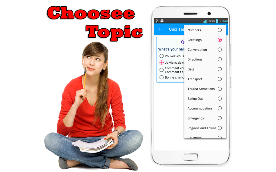 Learn French Language Offline - عکس برنامه موبایلی اندروید