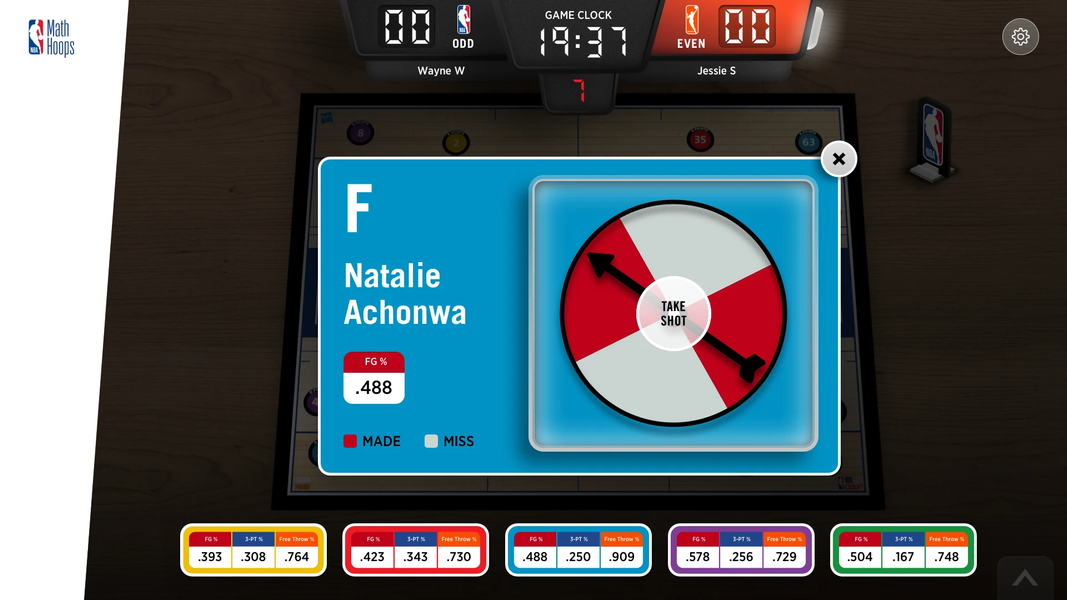 NBA Math Hoops - عکس برنامه موبایلی اندروید