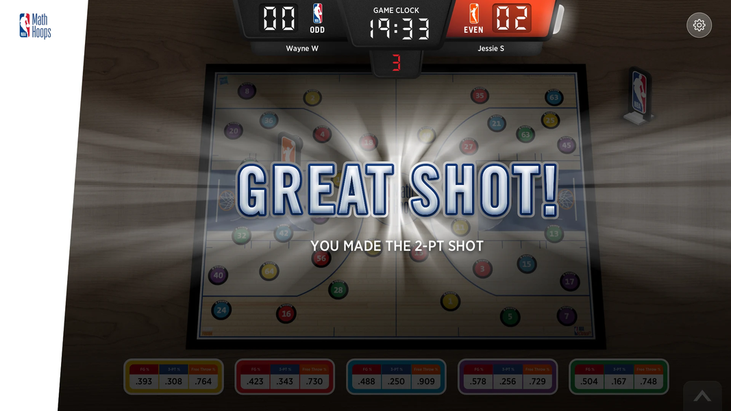 NBA Math Hoops - عکس برنامه موبایلی اندروید