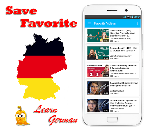 Learn German with Videos - عکس برنامه موبایلی اندروید