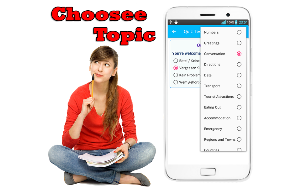 Learn German Language Offline - عکس برنامه موبایلی اندروید