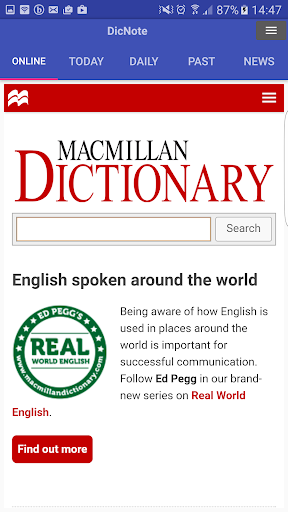 Connect Cambridge Dictionary - Image screenshot of android app
