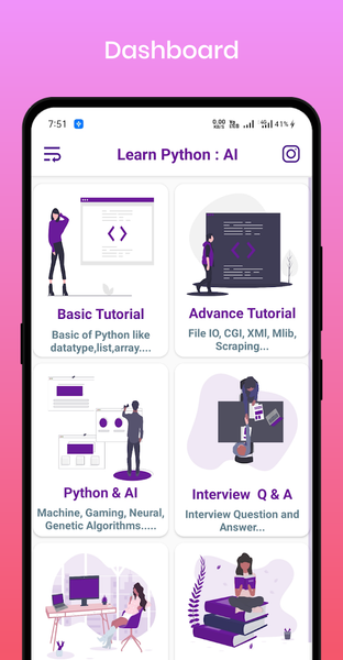 Learn Python And AI - عکس برنامه موبایلی اندروید