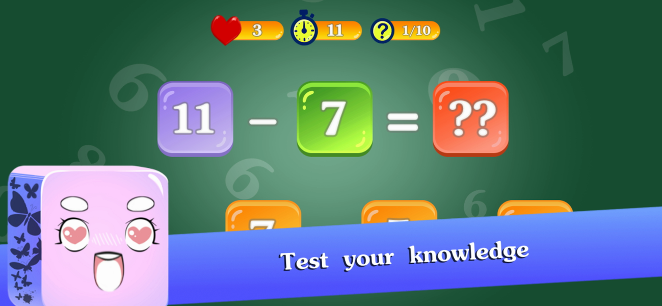 Math. Addition and Subtraction - عکس بازی موبایلی اندروید