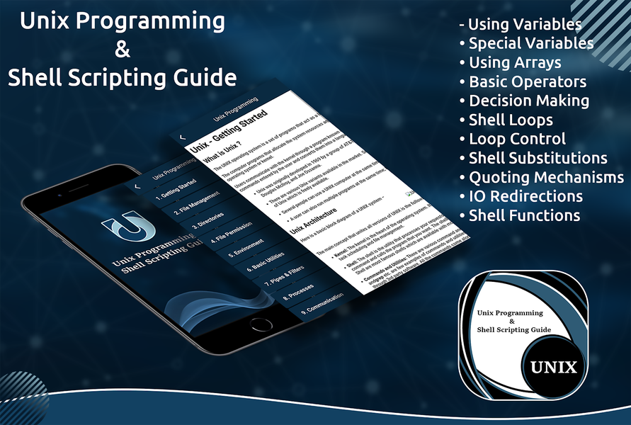 Learn Unix Programming - عکس برنامه موبایلی اندروید