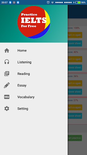 IELTS test - Free practice - Image screenshot of android app