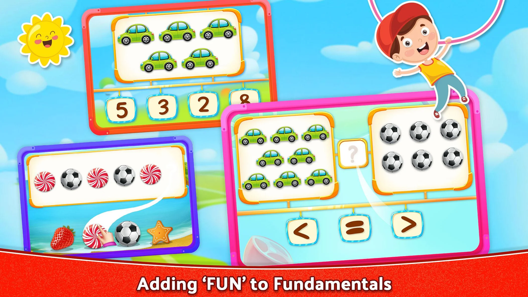 Kindergarten Math Game For Kid - عکس بازی موبایلی اندروید
