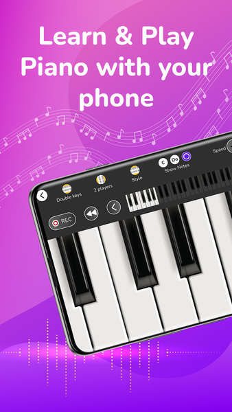 Piano Keyboard to Learn Piano - عکس برنامه موبایلی اندروید