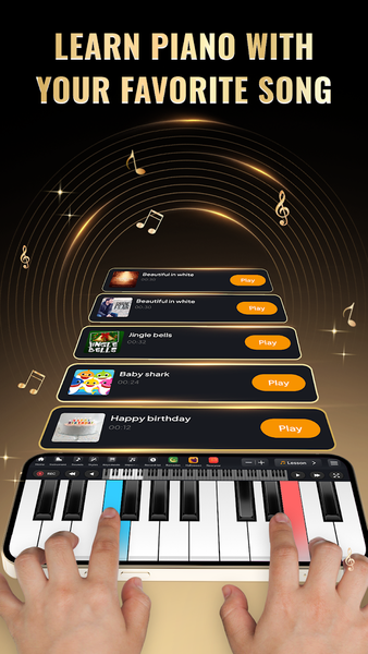 Learn Piano - Piano Keyboard - عکس برنامه موبایلی اندروید