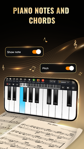 Learn Piano - Piano Keyboard - عکس برنامه موبایلی اندروید
