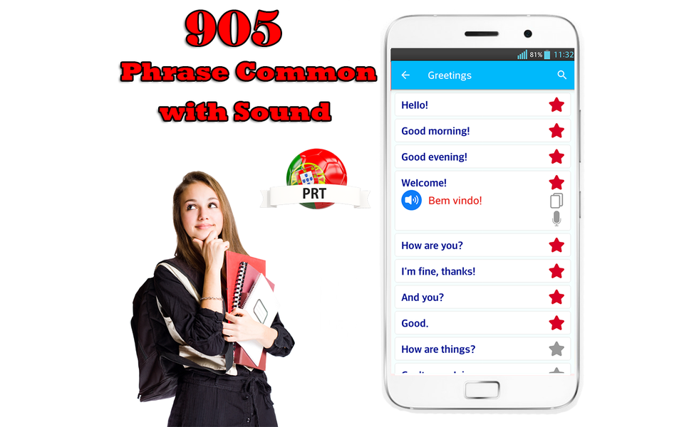 Learn Portuguese Offline - عکس برنامه موبایلی اندروید