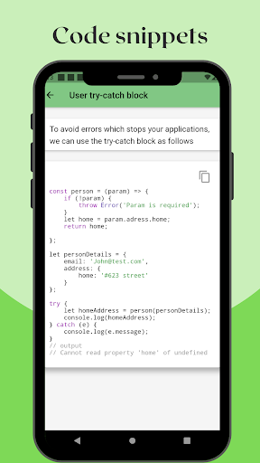Learn Node.js - عکس برنامه موبایلی اندروید