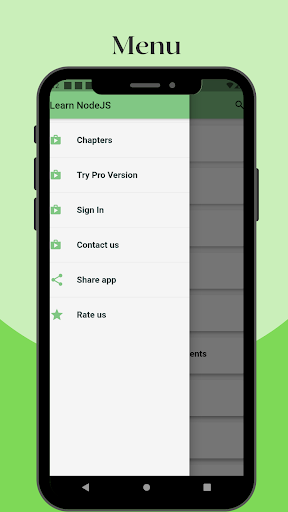 Learn Node.js - عکس برنامه موبایلی اندروید