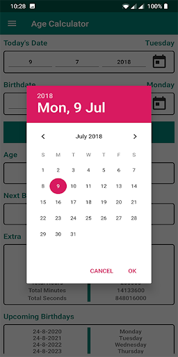 Age Calculator by Date of Birth - Image screenshot of android app