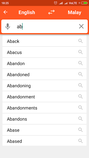 English To Malay Dictionary - عکس برنامه موبایلی اندروید