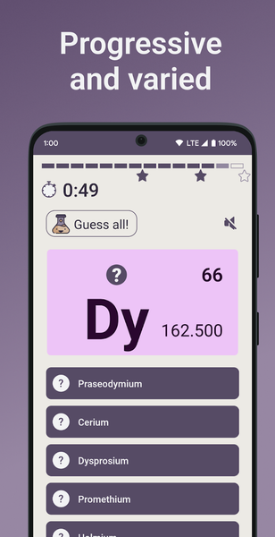 Quiz School | Periodic table - عکس بازی موبایلی اندروید