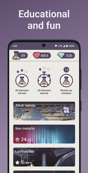 Quiz School | Periodic table - Gameplay image of android game