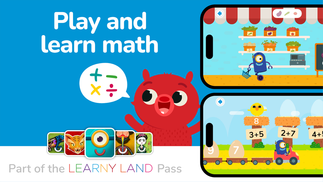 Number Land: Math for Kids - عکس بازی موبایلی اندروید
