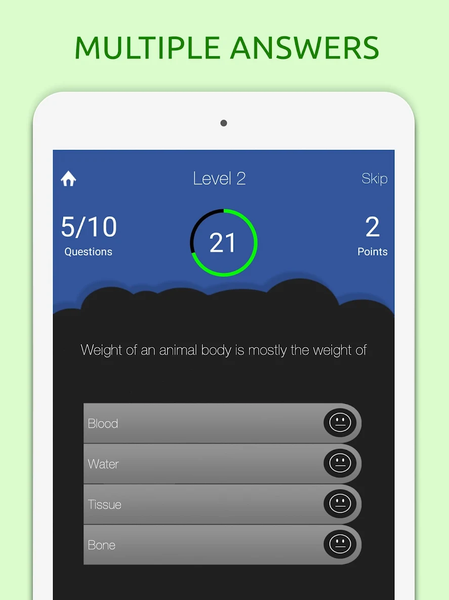 Biology Quiz Test Trivia Game - عکس برنامه موبایلی اندروید
