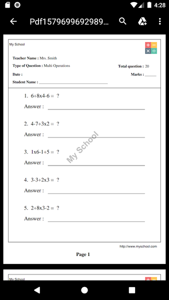 Math Tests: Questions, Quiz - عکس برنامه موبایلی اندروید