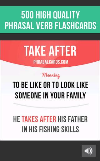 Phrasal Verbs Cards: Learn Eng - عکس برنامه موبایلی اندروید
