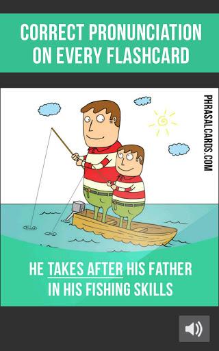 Phrasal Verbs Cards: Learn Eng - عکس برنامه موبایلی اندروید