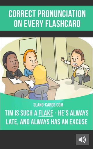 Slang Cards: Learn English Sla - عکس برنامه موبایلی اندروید