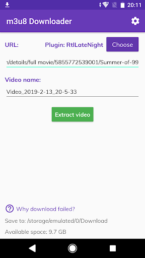 RtlLateNight extractor(LJ Video Downloader plugin) - Image screenshot of android app