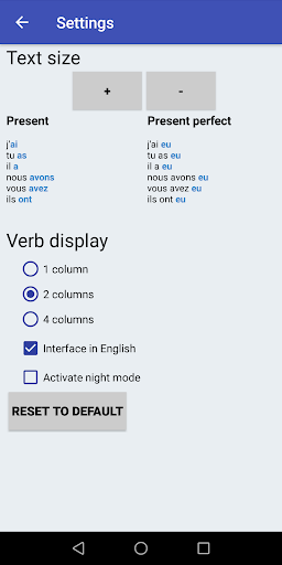 Le Conjugueur - عکس برنامه موبایلی اندروید