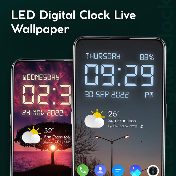 Led Digital Clock- Smart Clock - عکس برنامه موبایلی اندروید