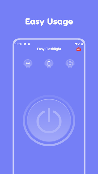 Easy Flashlight: Bright, Fast - عکس برنامه موبایلی اندروید