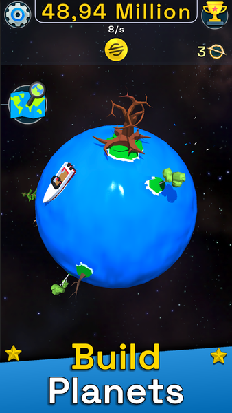 Planet Evolution: Idle Clicker - Gameplay image of android game