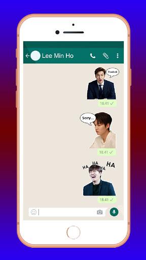 Lee Min Ho WAStickerApps - Image screenshot of android app