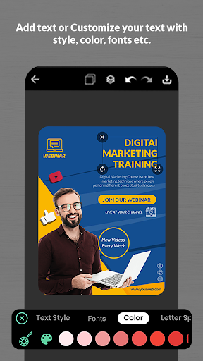 Flyer Maker, Poster Maker - عکس برنامه موبایلی اندروید