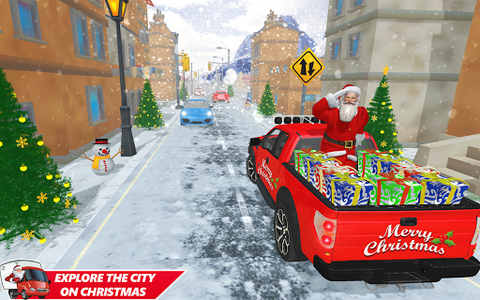 Santa Claus Gifts Delivery Cab: 4x4 Jeep Taxi Driving Christmas in the City  and Offroad Rush Driving Simulation Free game for Kids::Appstore  for Android