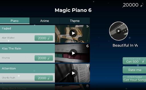 Piano Tile - The Music Anime - عکس بازی موبایلی اندروید