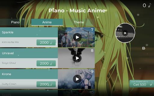 Piano Tile - The Music Anime - عکس بازی موبایلی اندروید