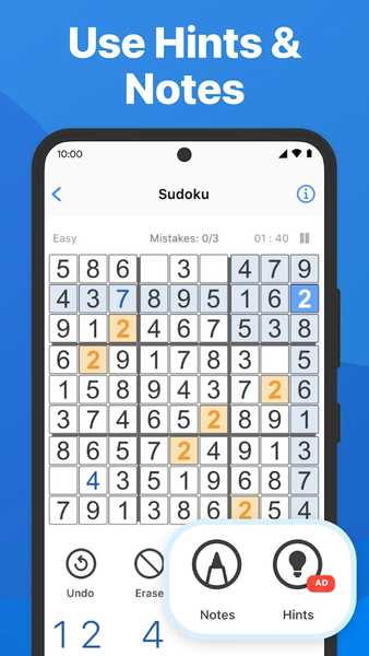 Sudoku - classic number game - عکس بازی موبایلی اندروید