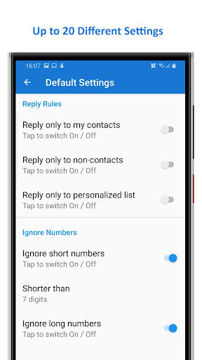 SMS Auto Reply /Autoresponder - Image screenshot of android app
