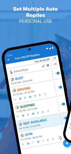SMS Auto Reply - Autoresponder - عکس برنامه موبایلی اندروید