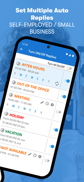 SMS Auto Reply - Autoresponder - Image screenshot of android app