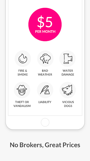 Lemonade Insurance - Image screenshot of android app